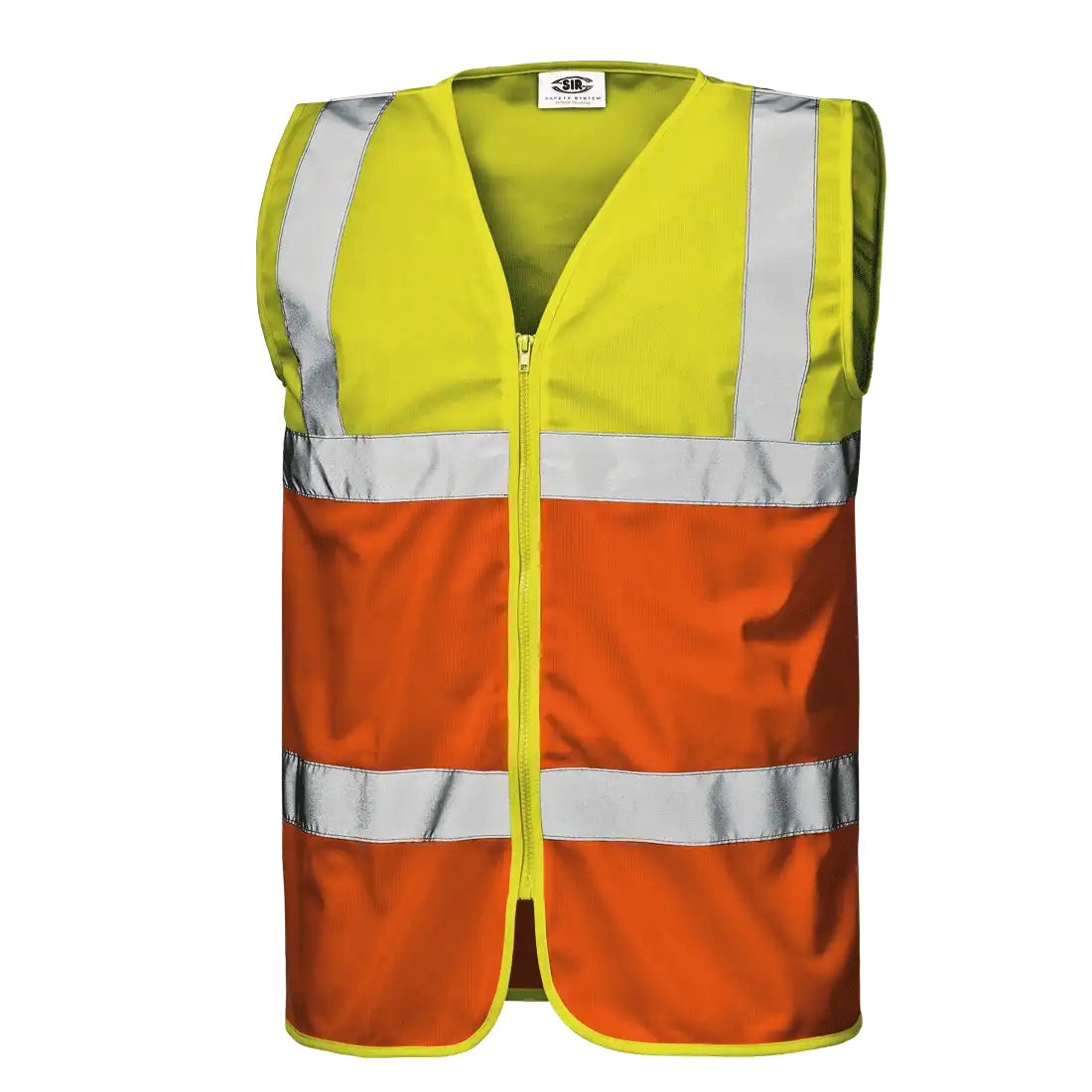 SIR SAFETY NIBBIO Hi Vis Reflective Work Waistcoat MEN - Zipper Closure