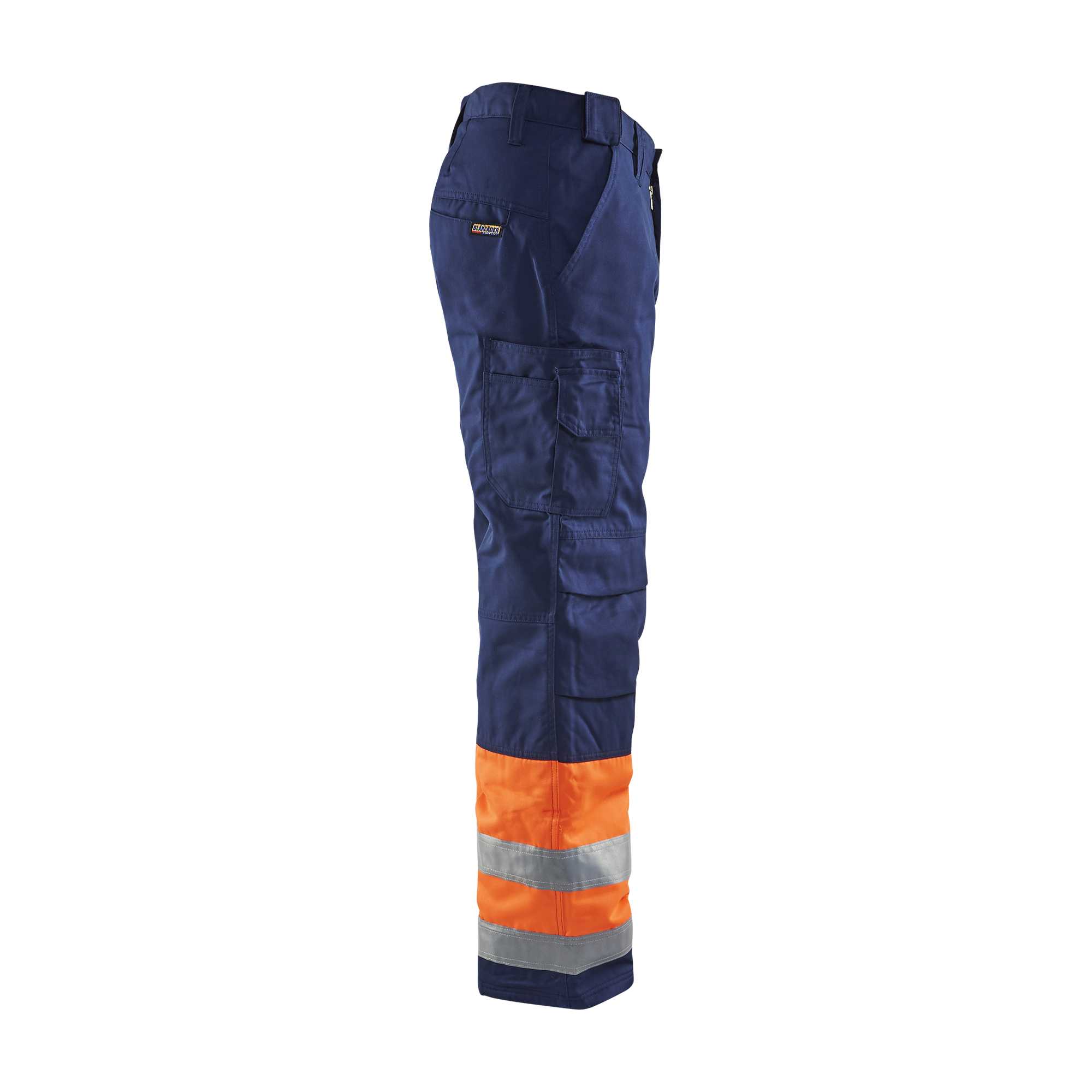 BLAKLADER 18621811 | Hi Vis Winter Trousers Hi Vis Reflective Work Trousers Men - Insulated Lining