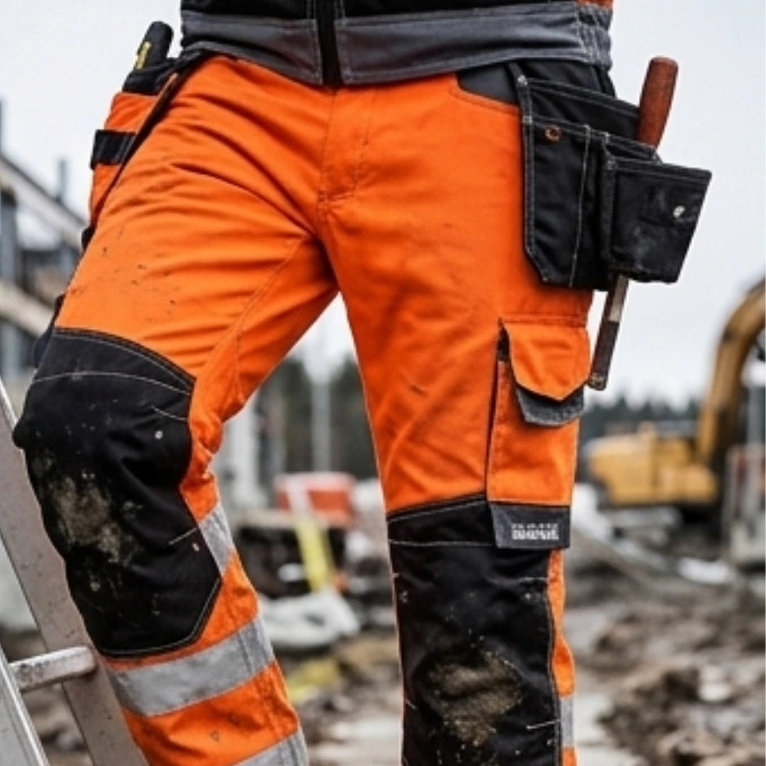SIR SAFETY RUSH High Vis Work Trousers Men - CORDURA® Reinforced Knees