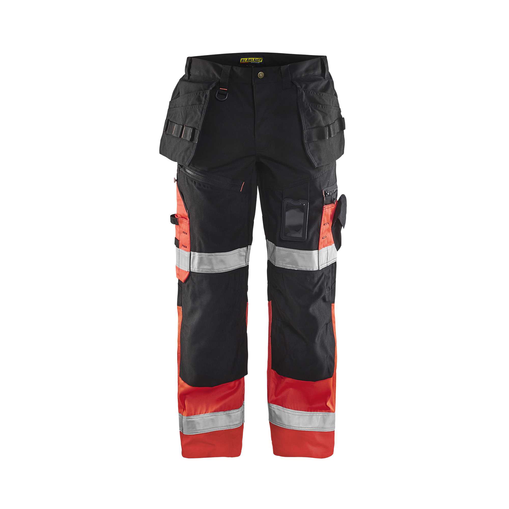 BLAKLADER 15081860 Hi Vis trousers X1500 Hi Vis Reflective Work Trousers Men - Twill Fabric