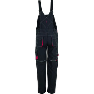 Planam Basalt Latzhose anthrazit/rot 102 anthrazit/rot - Produktbild ohne Model