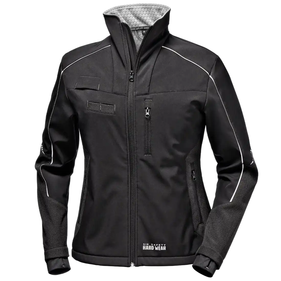SHARK JACKET Softshell Jacket - Reflex Inserts - Windproof Stretch Inner Cuffs - Water Repellent Zipper - Image 1