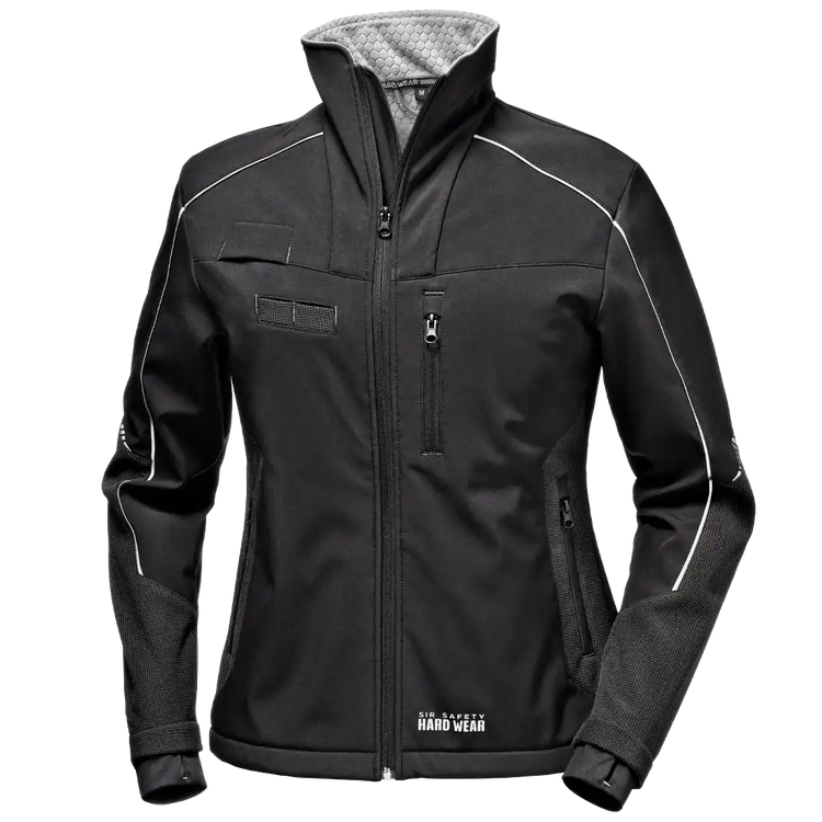 SHARK JACKET Softshell Jacket - Reflex Inserts - Windproof Stretch Inner Cuffs - Water Repellent Zipper - Image 1