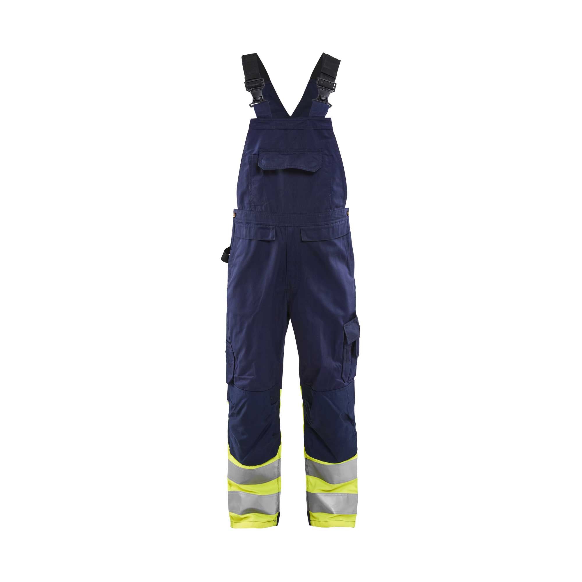 BLAKLADER 26621800 Hi Vis Bib overall Hi Vis Reflective Work Bib Trousers Men - Class 1 Certified