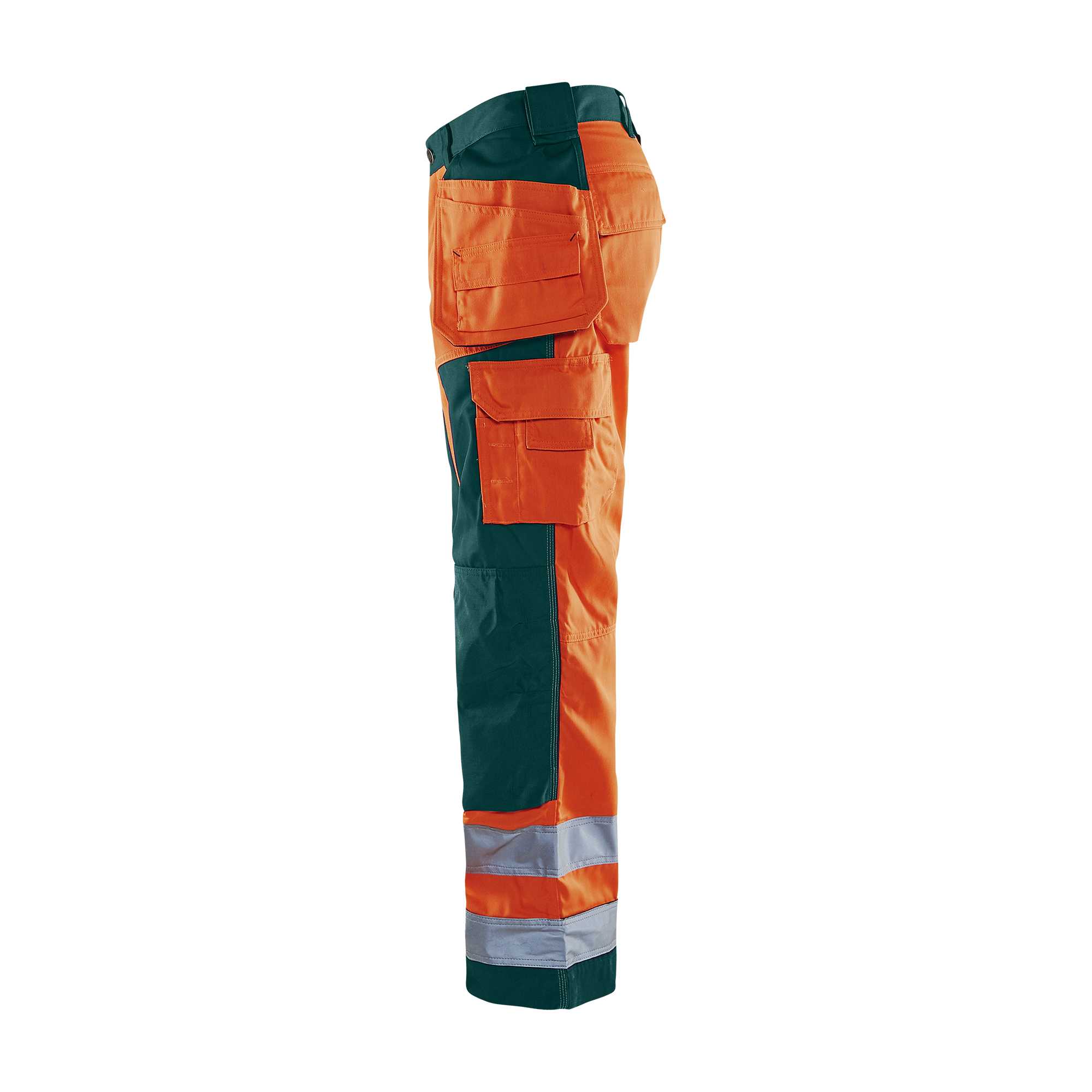 BLAKLADER 15681811 | Hi Vis craftsman trousers Hi Vis Reflective Work Trousers Men - Twill Fabric