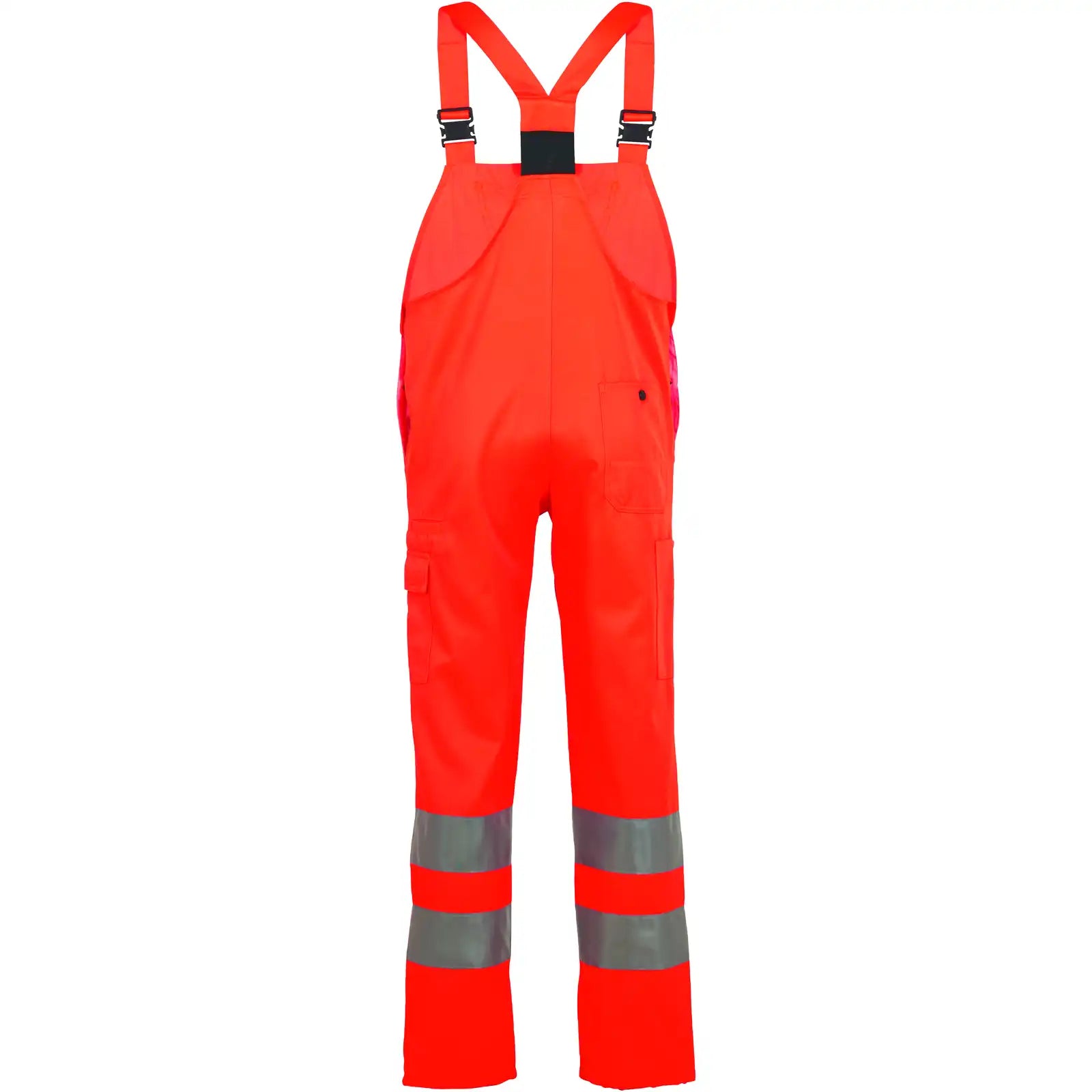 Planam Warnschutz Latzhose uni orange 102 uni orange - Produktbild ohne Model