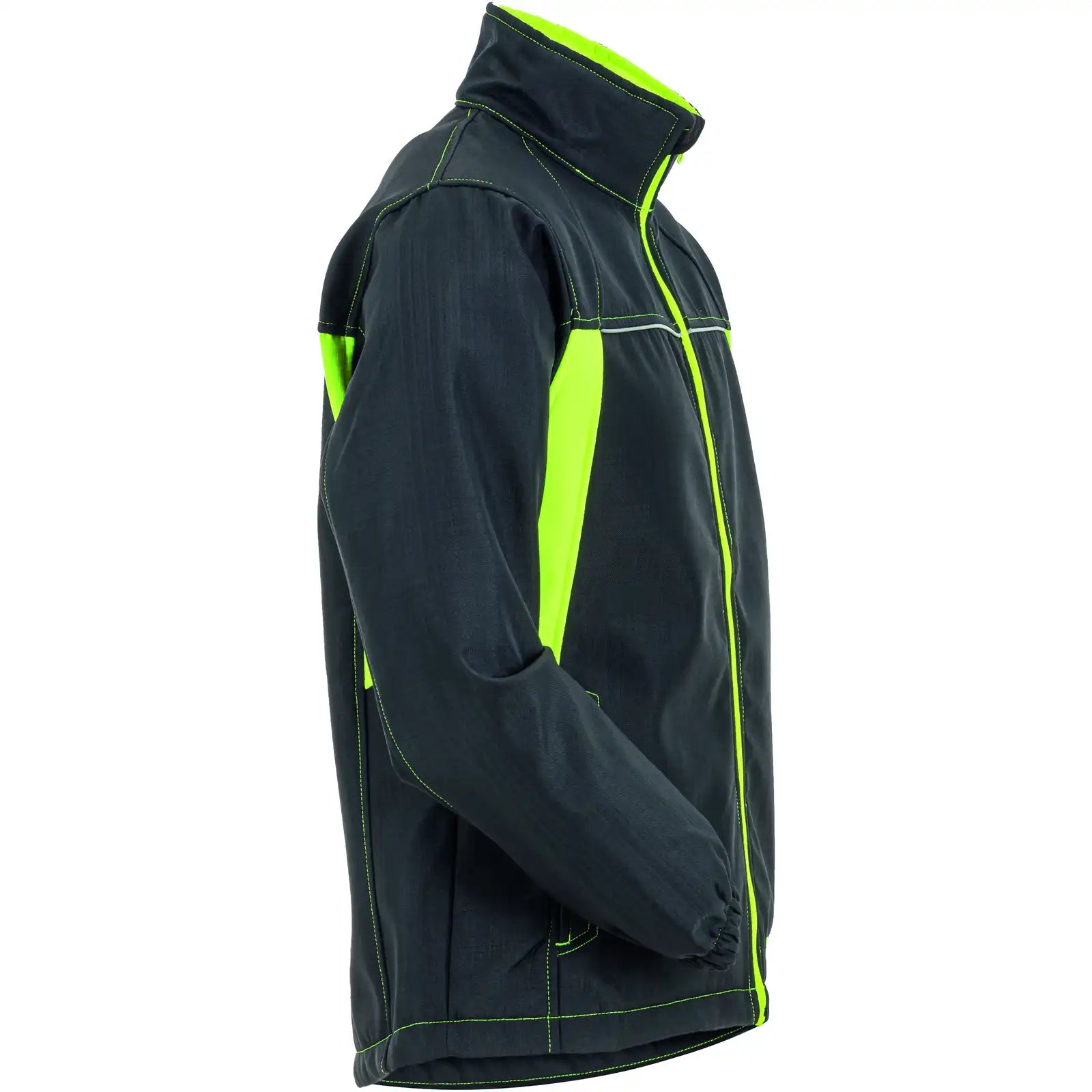 Planam Basalt Neon Softshelljacke anthrazit/gelb L anthrazit/gelb - Produktbild ohne Model