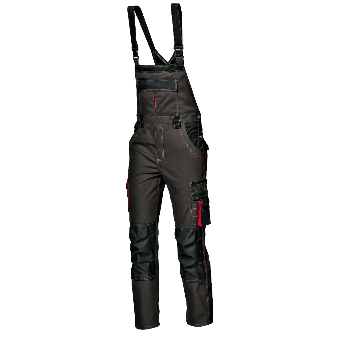 HARRISON BIB-TROUSERS - Knee-Pad Pockets - Elastic Waistband - Multi-Functional Pockets - Image 1