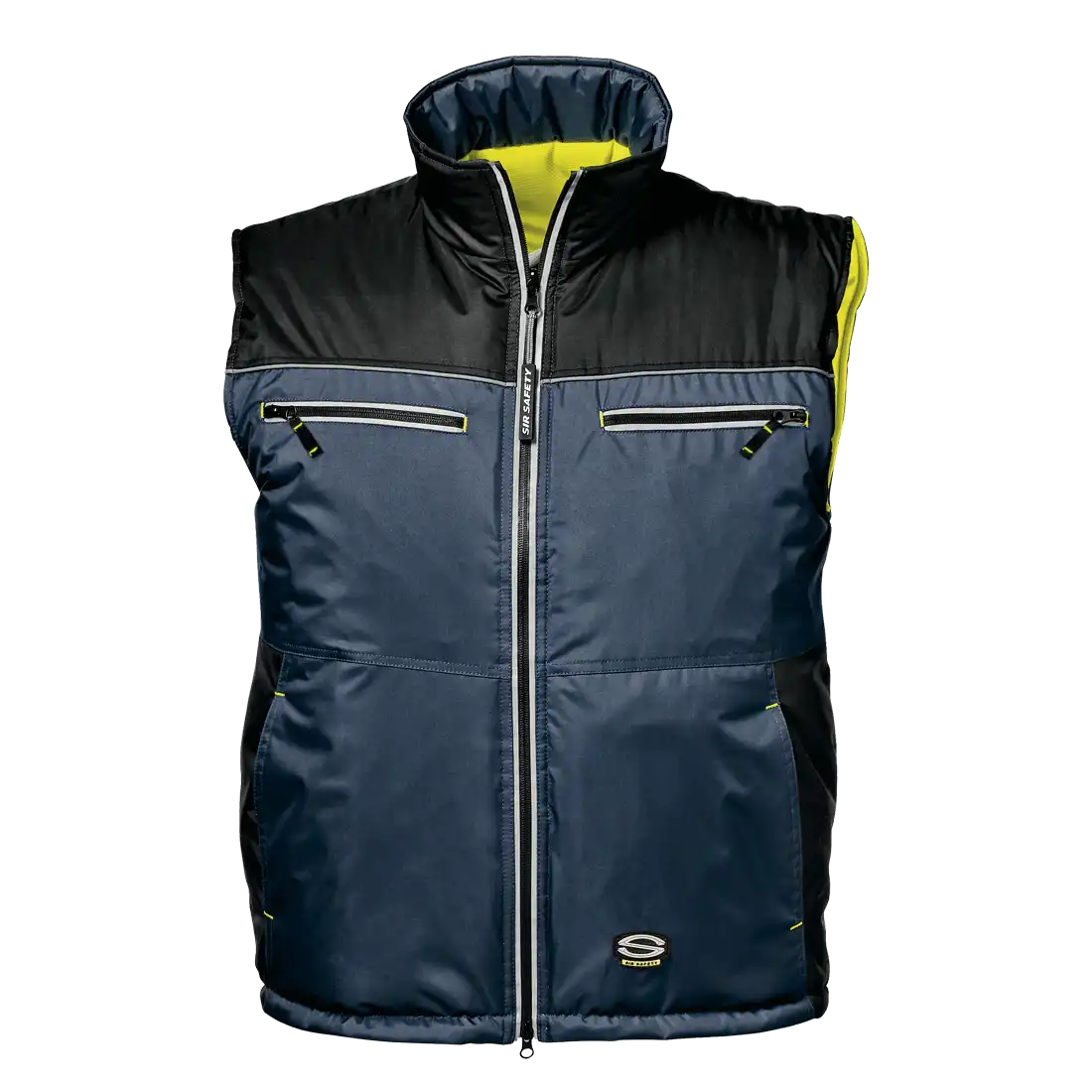 SIR SAFETY CAPRICORNO Hi Vis Reflective Work Vest MEN - Reversible