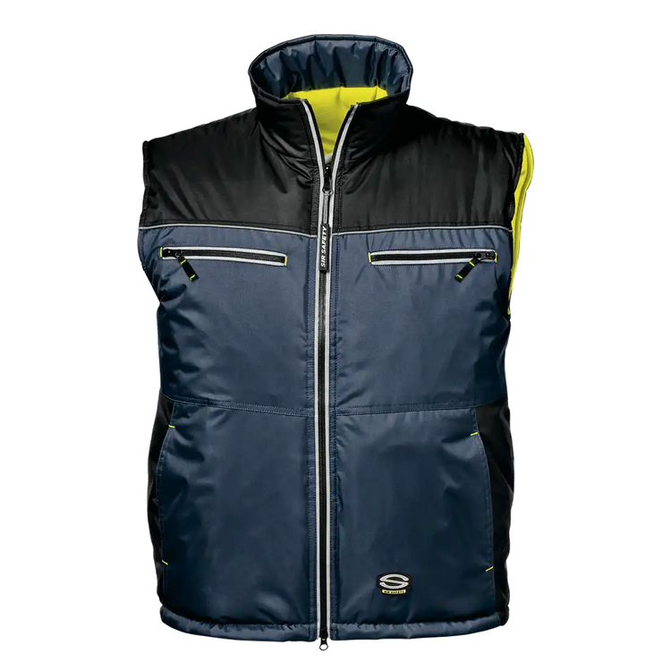 SIR SAFETY CAPRICORNO Hi Vis Reflective Work Vest MEN - Reversible