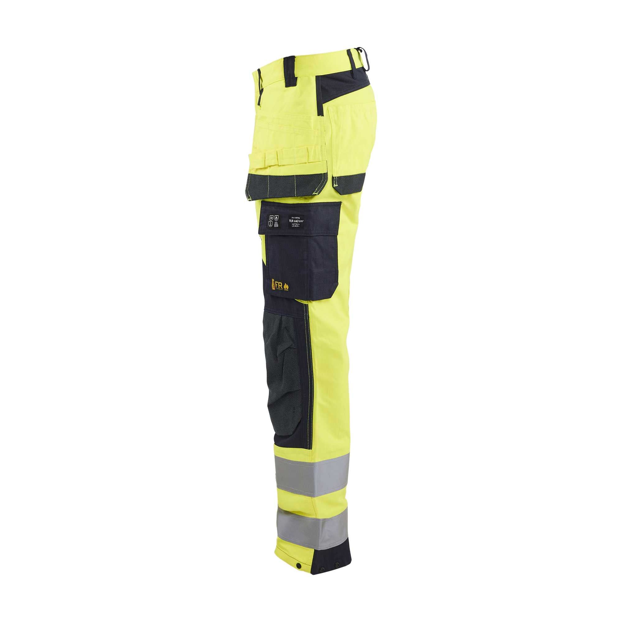 BLAKLADER 15891512 Multinorm Inherent trousers Hi Vis Reflective Work Trousers Men - ripstop fabric