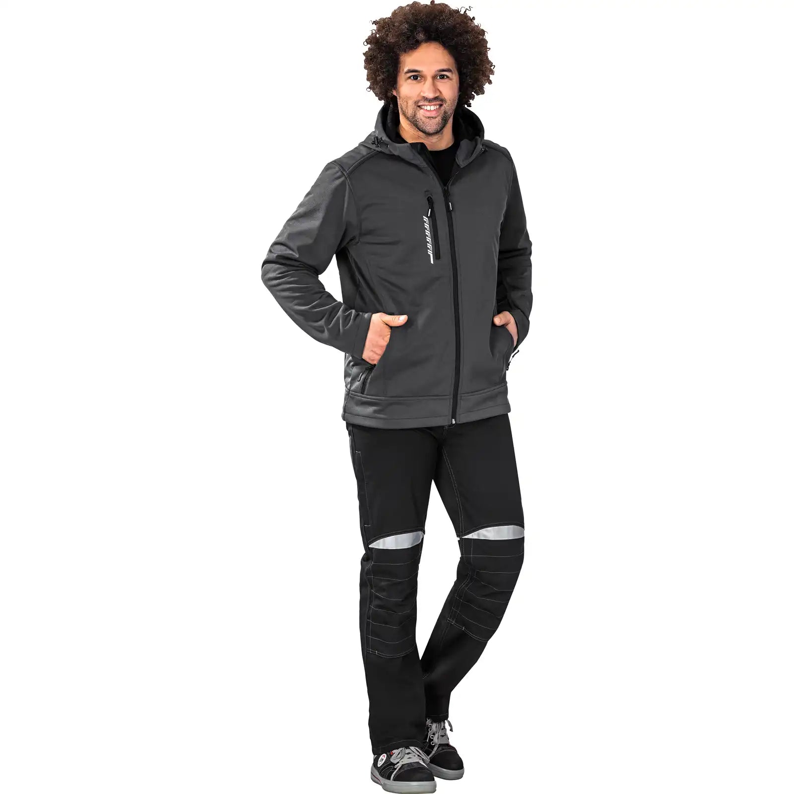 Planam Hawk Jacke anthrazit 4XL anthrazit - Produktbild mit Model