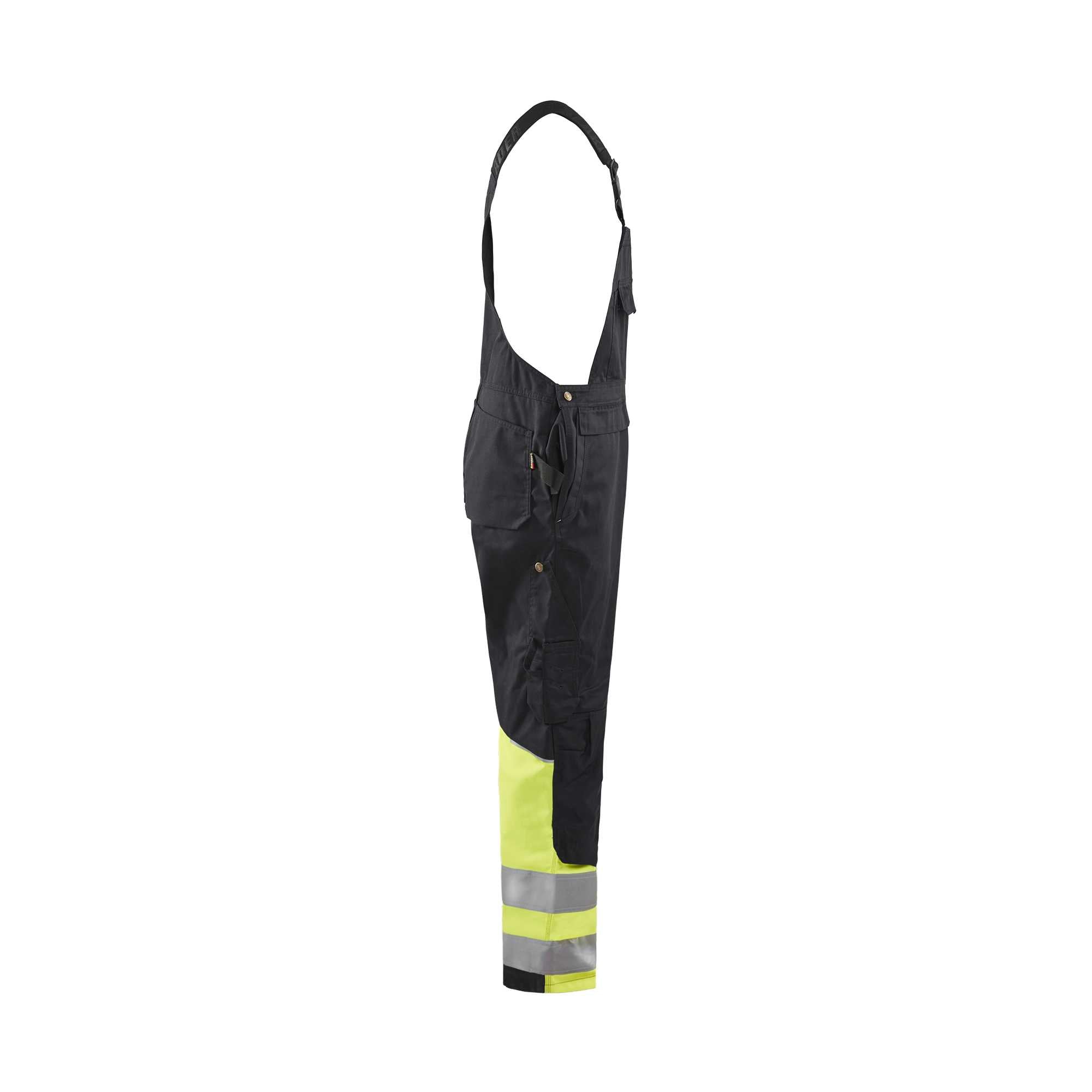 BLAKLADER 26621800 Hi Vis Bib overall Hi Vis Reflective Work Bib Trousers Men - Class 1 Certified