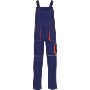 Planam Basalt Neon Latzhose marine/orange 102 marine/orange - Vorschaubild