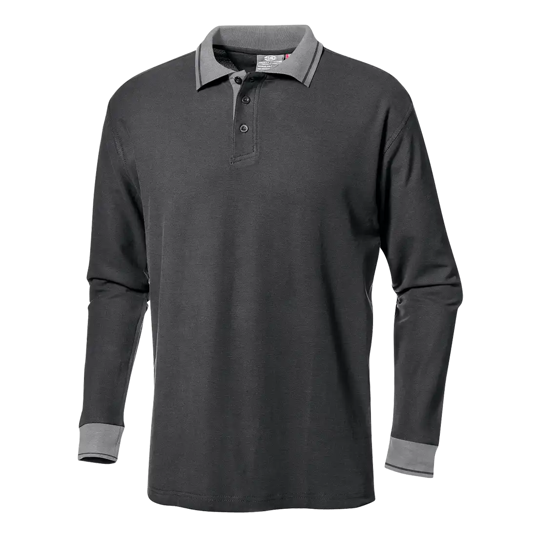 SIR SAFETY PIQUET polo long sleeve Long Sleeve Work Polo MEN - 100% Cotton