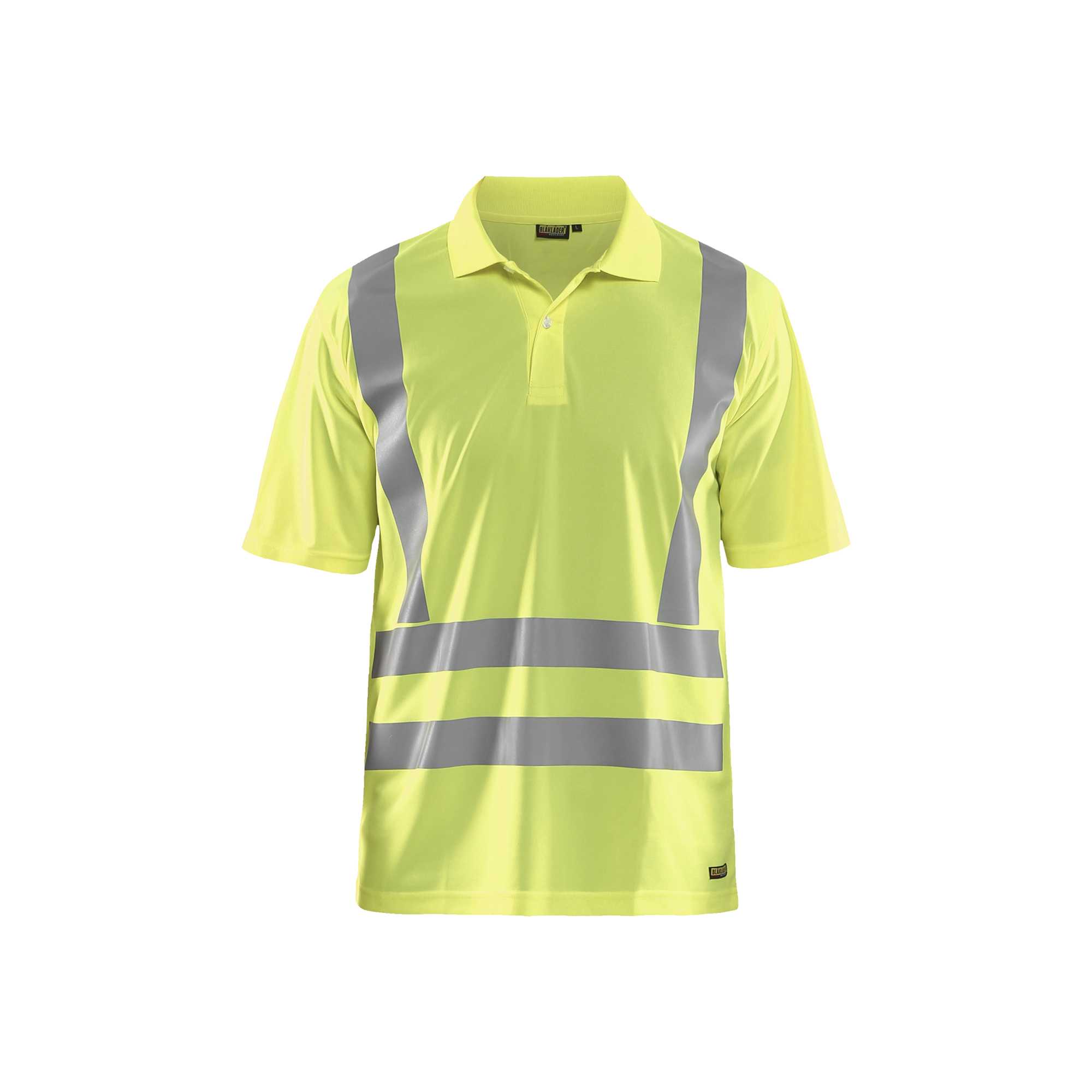 BLAKLADER 33911011 UV Polo Shirt Hi Vis Hi Vis Reflective Short Sleeve Work Polo MEN - 100% Polyester
