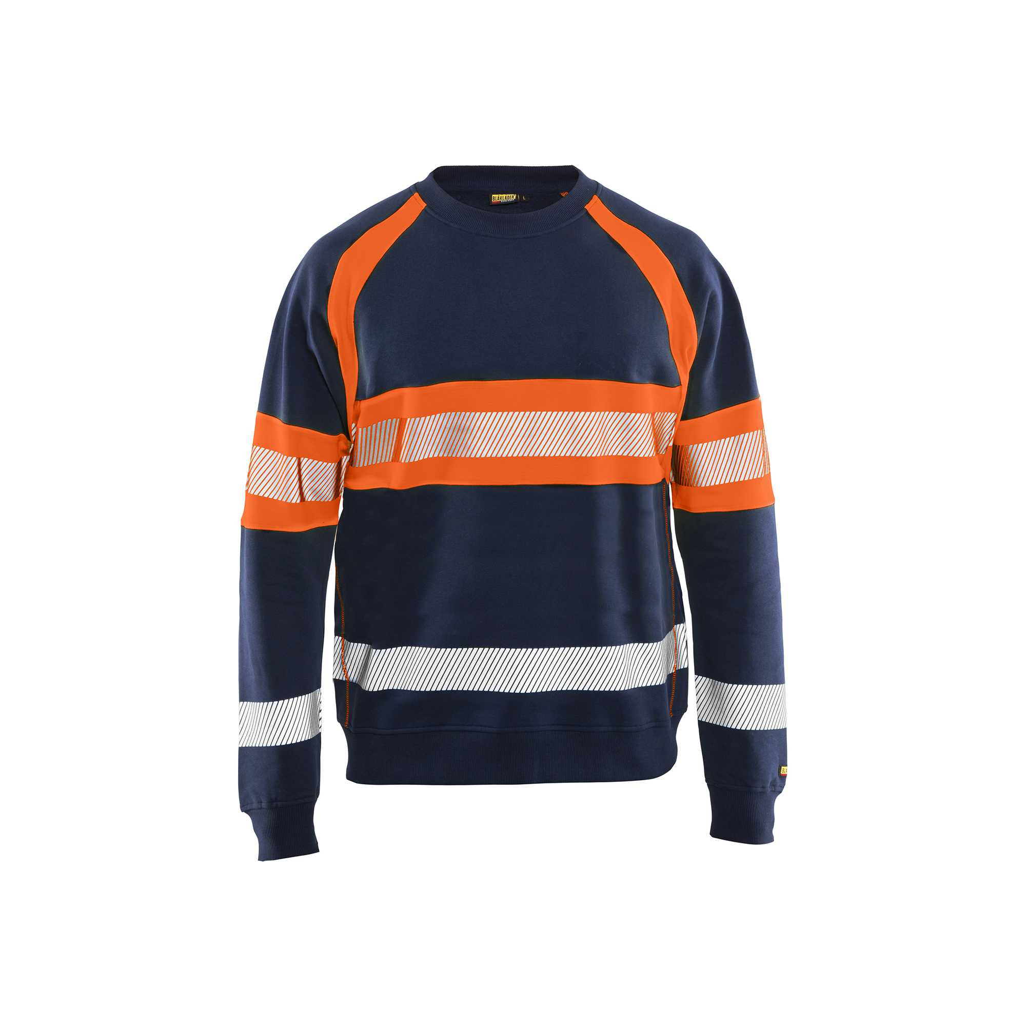 BLAKLADER 33591158 Hi Vis Sweater Hi Vis Reflective Work Sweatshirt MEN - 100% Cotton