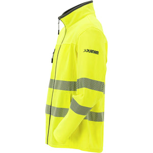 Planam Norit Warnschutz Herren Pure Softshelljacke gelb  102 gelb - Produktbild ohne Model