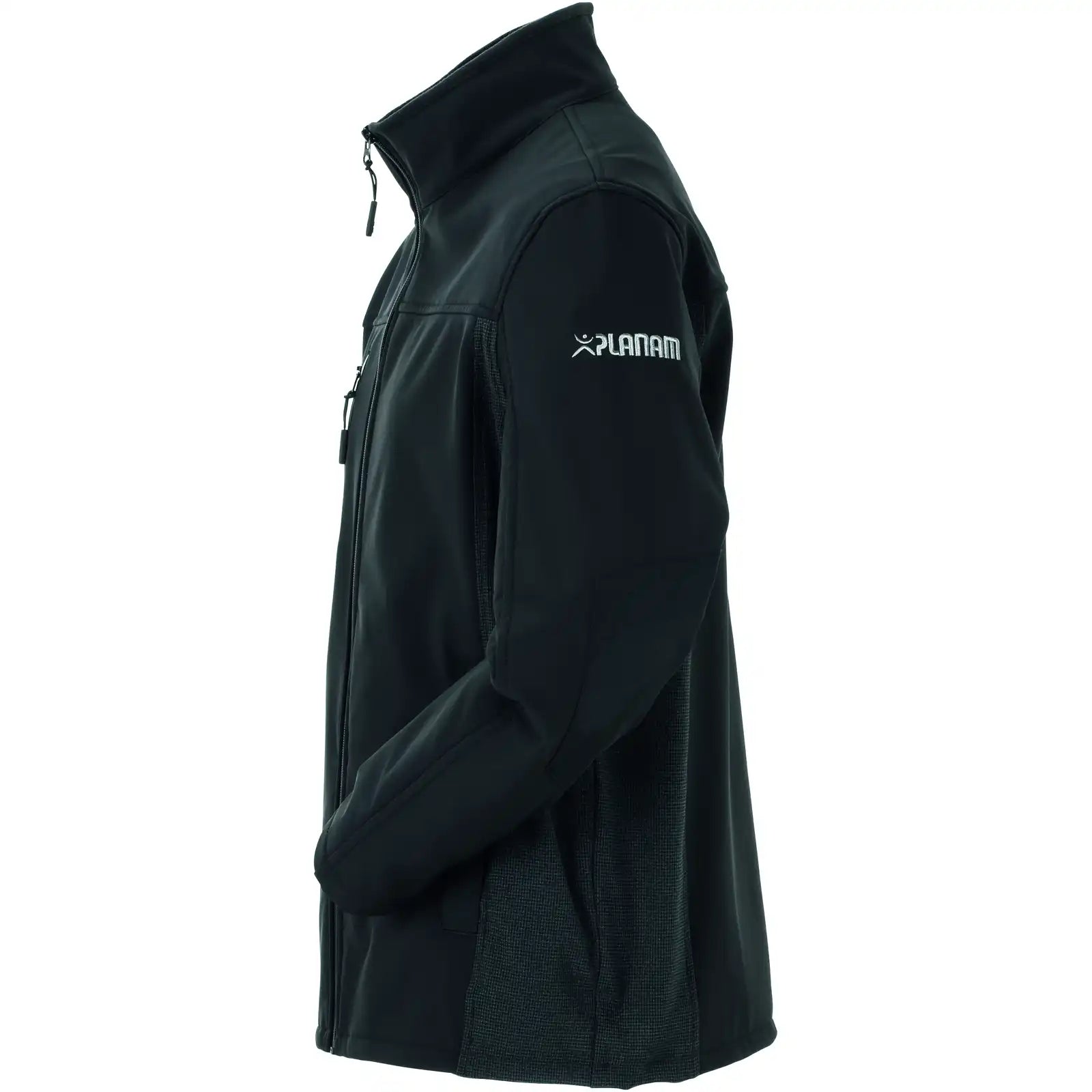 Planam Norit Herren Pure Softshelljacke schwarz 102 schwarz - Produktbild ohne Model