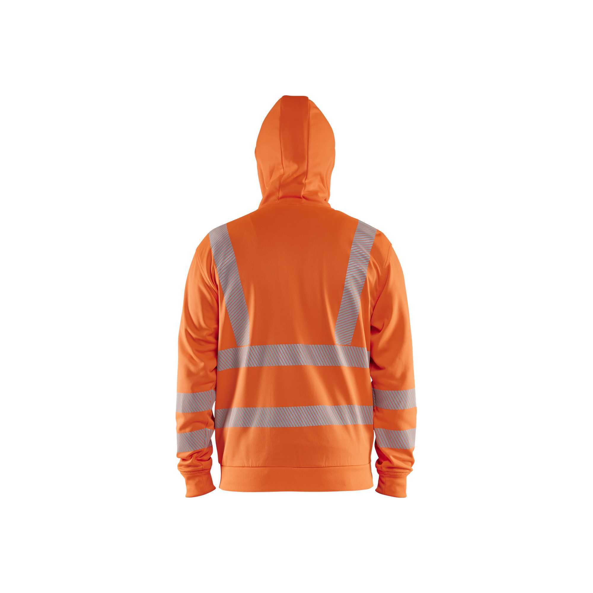BLAKLADER 35652538 Hi Vis Hoodie Full Zip Hi Vis Reflective Hoodie Work Sweatshirt MEN - Breathable