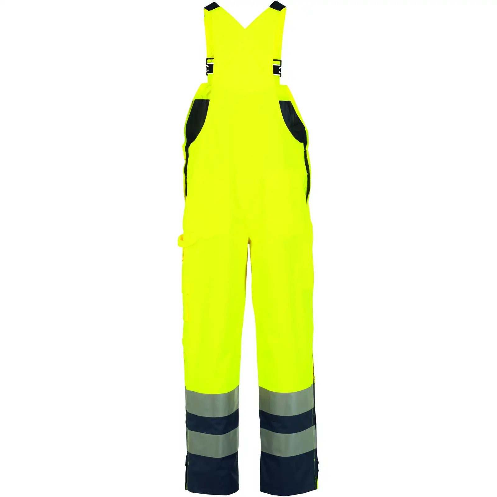 Planam Warnschutz Regenlatzhose gelb/marine 4XL gelb/marine - Produktbild ohne Model