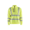 BLAKLADER 35642538 Hi Vis Reflective Half-zip Work Sweatshirt MEN - Breathable
