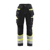 BLAKLADER 71961370 | Women's Hi vis Trousers with Stretch Hi Vis Reflective Work Trousers Women - 100% Cotton