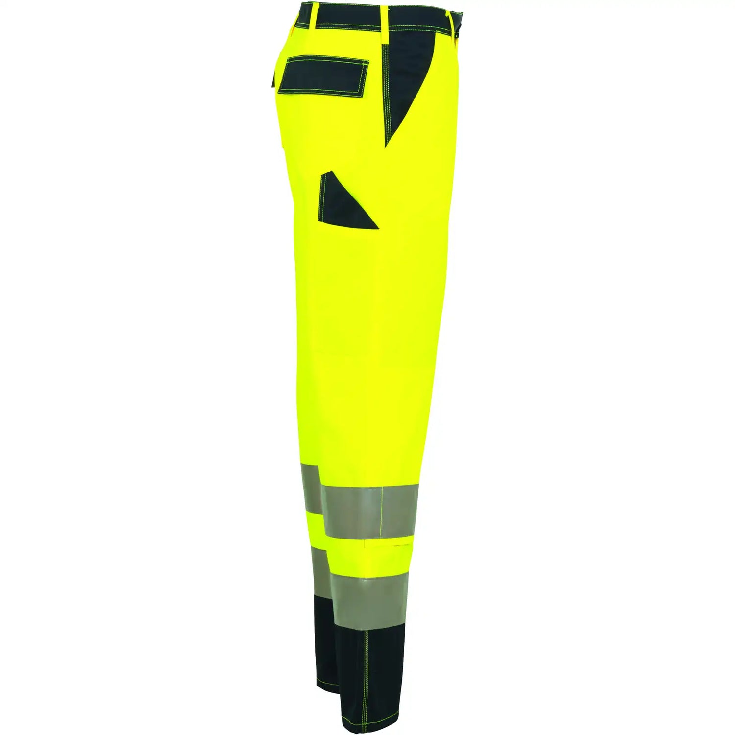 Planam Warnschutz Bundhose gelb/marine 102 gelb/marine - Produktbild ohne Model