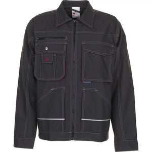 Planam Basalt Bundjacke anthrazit/rot 102 anthrazit/rot - Vorschaubild