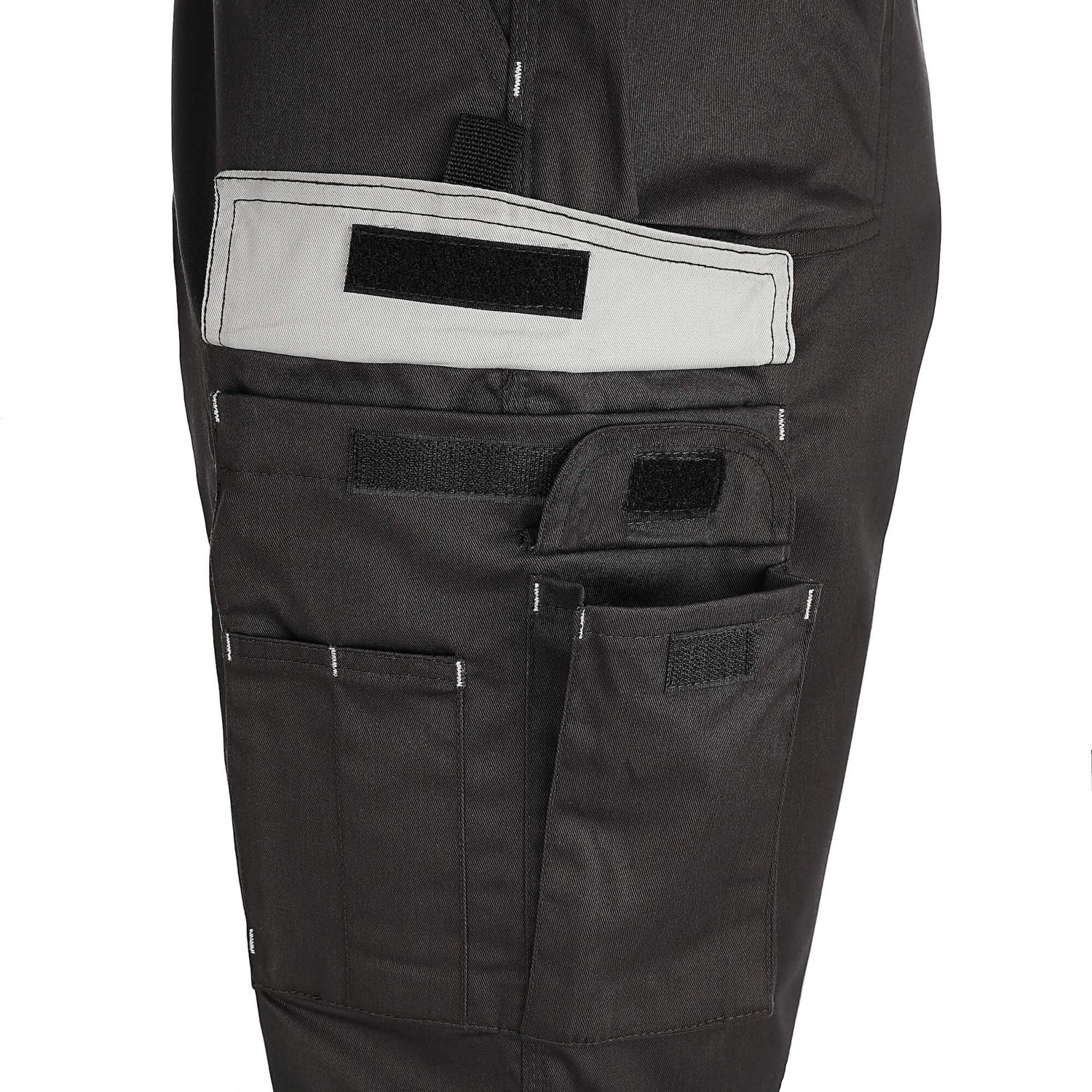 TMG Finesse Work dungarees grey - Finesse BIB Trouser-grey-04-V2