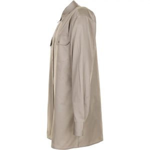 Planam Hemden Köperhemd Langarm khaki 37/38 khaki - Produktbild ohne Model