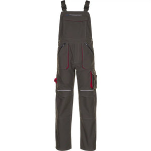 Planam Basalt Latzhose oliv/rot 102 oliv/rot - Vorschaubild