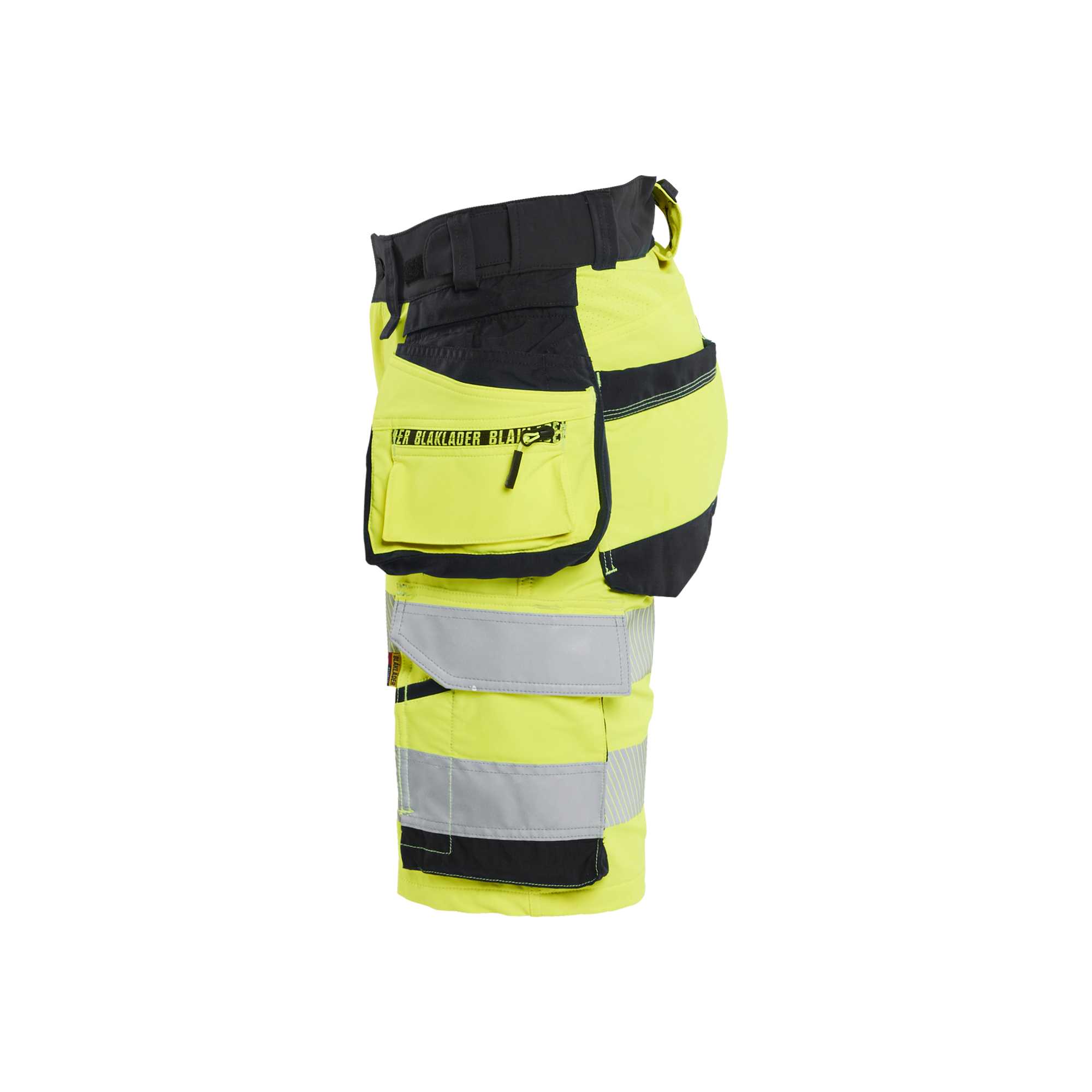 BLAKLADER 70201648 | Women's Hi Vis shorts 4 way stretch Hi Vis Reflective Work Shorts Women - Double Weave