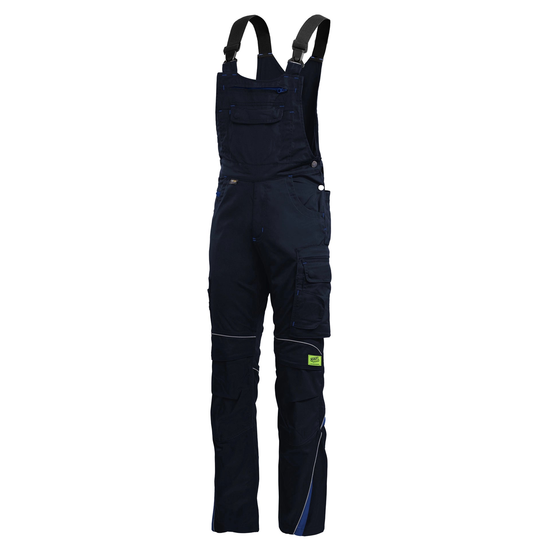TMG Kult Worker Work dungarees navy - KW-420080_Latzhose_navy_vorne_1920x1920
