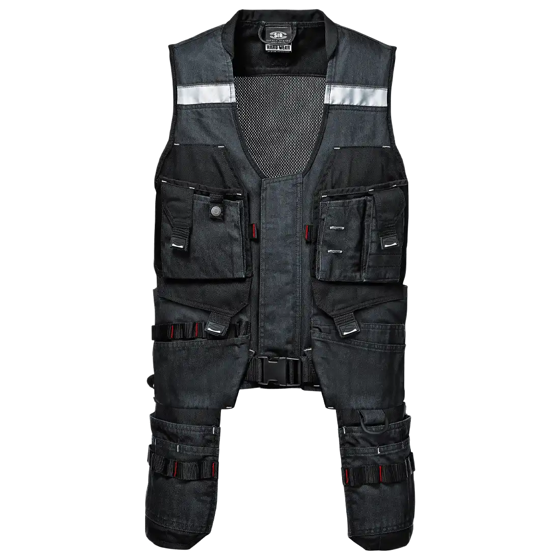SIR SAFETY HEAVY WAISTCOT DENIM Arbeitsweste HERREN - Mehrere Taschen