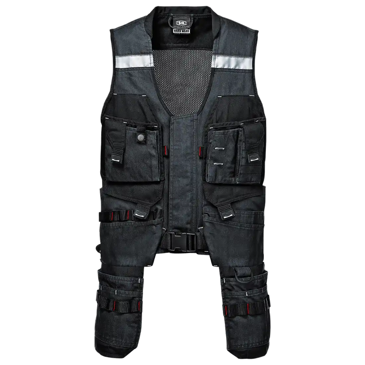 SIR SAFETY HEAVY WAISTCOT DENIM Work Waistcoat MEN - Multi Pocket