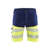 BLAKLADER 15411811 | Hi Vis shorts with stretch Hi Vis Reflective Work Shorts Men - Class 1 Certified