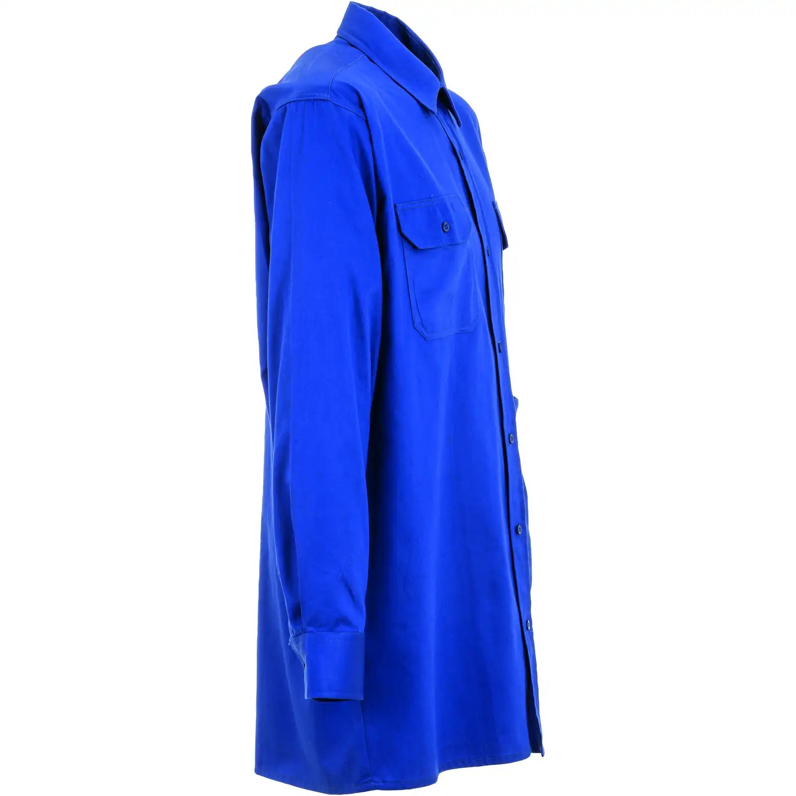 Planam Hemden Köperhemd Langarm mittelblau 37/38 mittelblau - Produktbild ohne Model