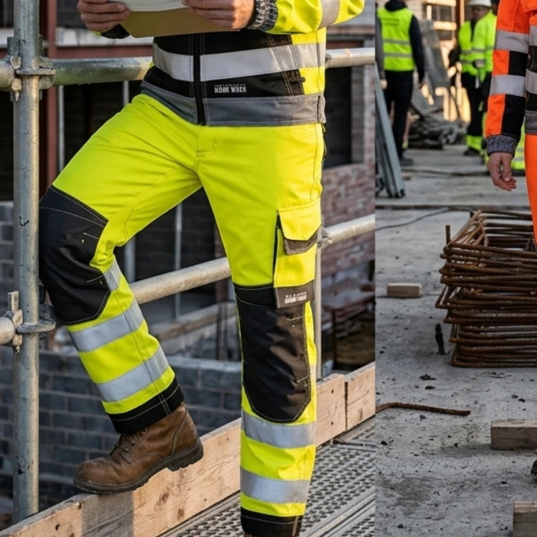 SIR SAFETY RUSH High Vis Work Trousers Men - CORDURA® Reinforced Knees