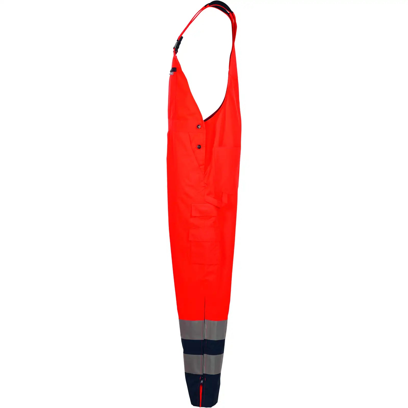 Planam Warnschutz Regenlatzhose orange/marine 4XL orange/marine - Produktbild ohne Model