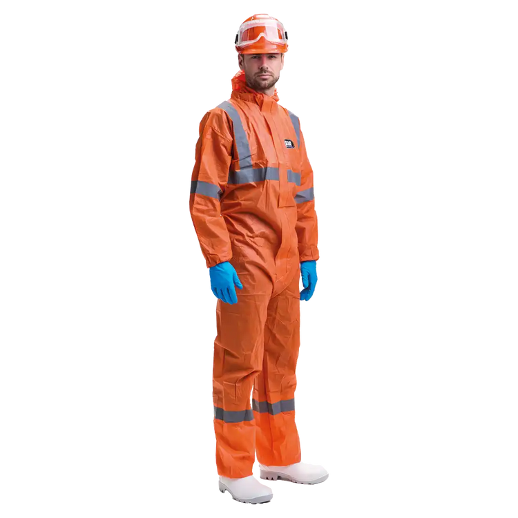 SIR SAFETY NIGHT CHEMSTAT High Vis Coverall Men - Chemical Protection