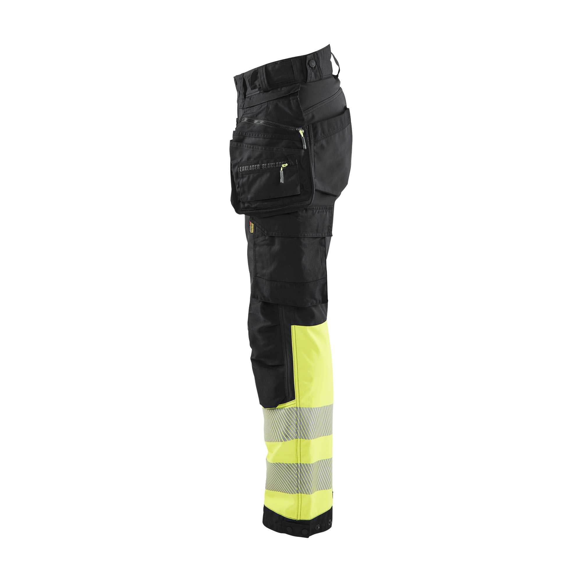 BLAKLADER 71142513 | Women's Hi Vis softshell trousers Hi Vis Reflective Work Trousers Women - Waterproof