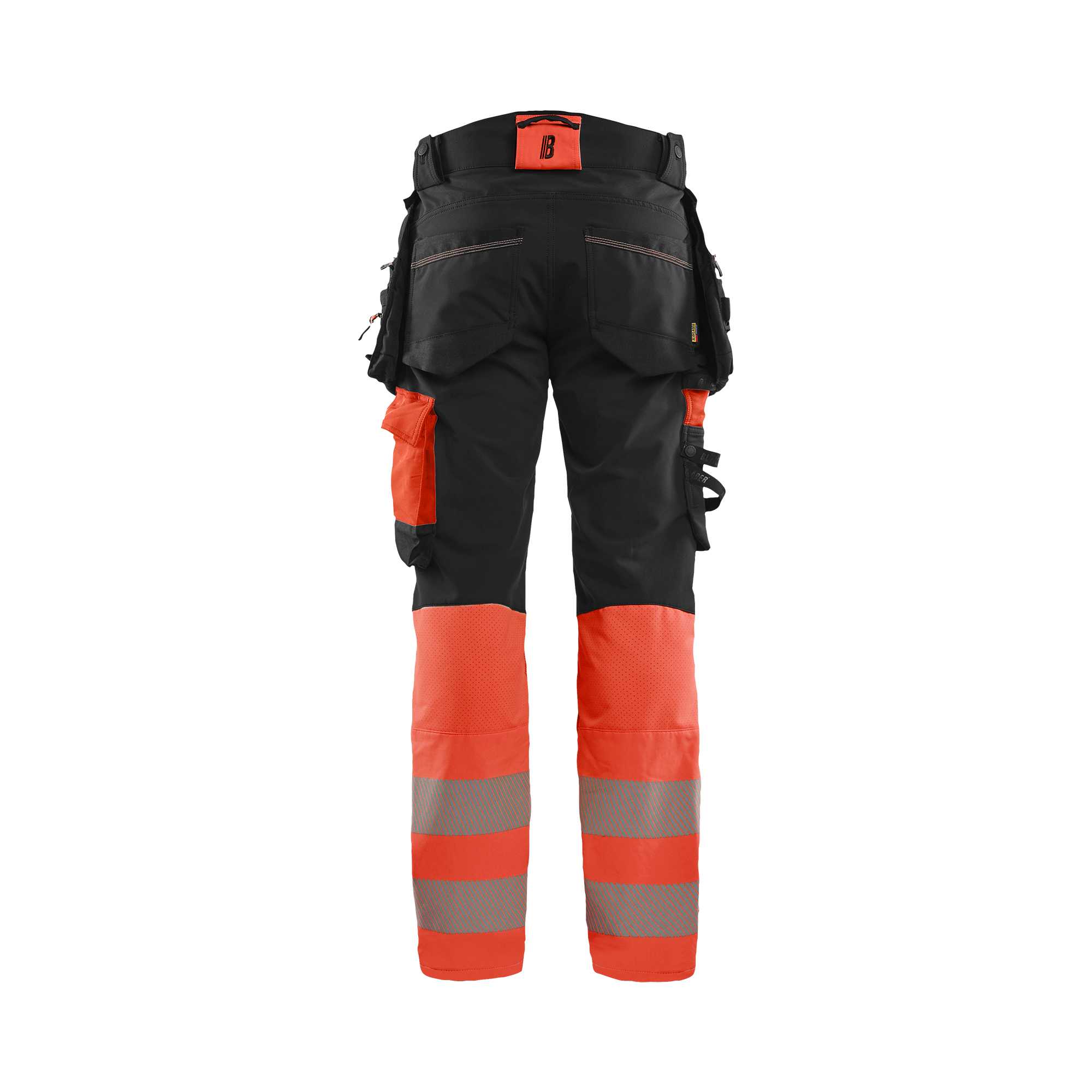 BLAKLADER 11251648 Hi Vis Reflective Work Trousers Men - double weave