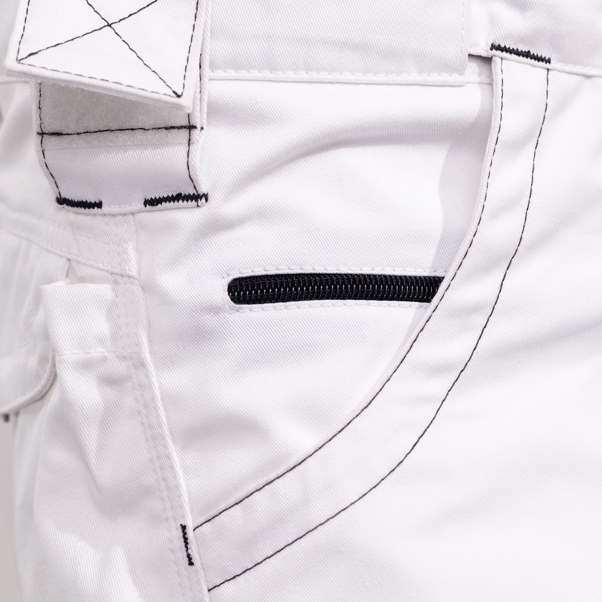 TMG Kult Worker Work shorts white - KW-184500_Arbeitsshorts_weiss_Verschluss_1920x1920