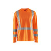 BLAKLADER 33831011 Hi Vis UV long sleeved T shirt Hi Vis Reflective Long Sleeve Work T-Shirt MEN - 100% Polyester