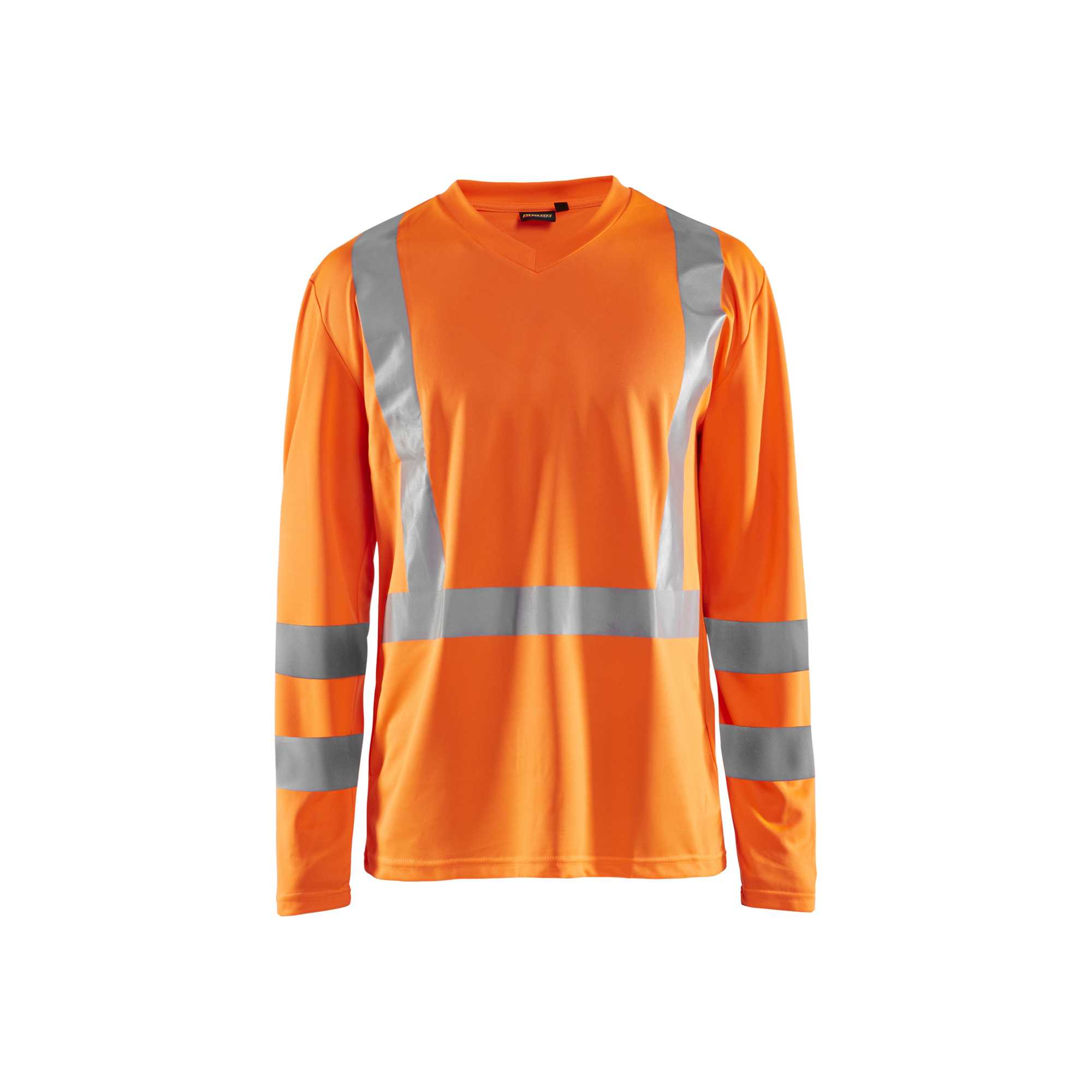 BLAKLADER 33831011 Hi Vis UV long sleeved T shirt Hi Vis Reflective Long Sleeve Work T-Shirt MEN - 100% Polyester
