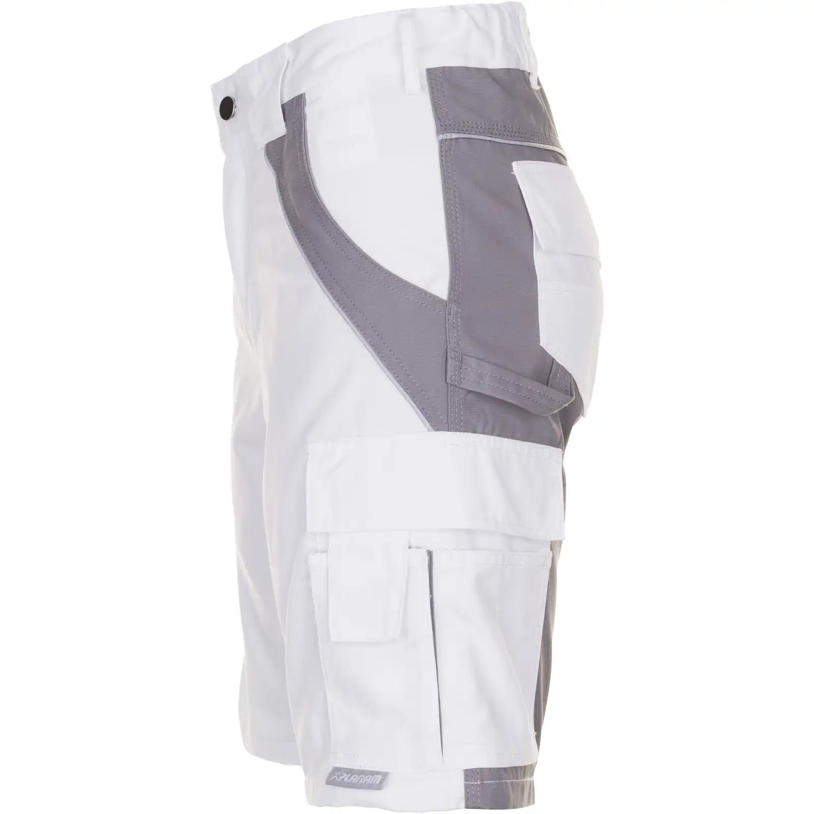 Planam Plaline Shorts reinweiß/zink XS reinweiß/zink - Produktbild ohne Model