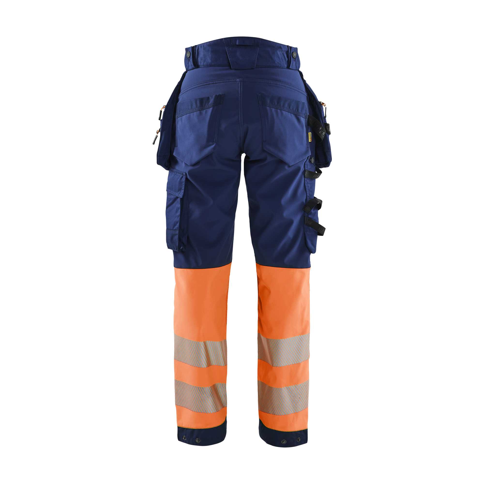 BLAKLADER 71142513 | Women's Hi Vis softshell trousers Hi Vis Reflective Work Trousers Women - Waterproof