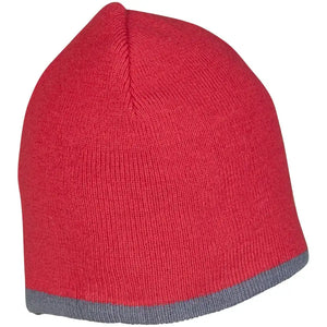 Planam Zubehör Strickmütze 2-farbig rot/schiefer Universalgröße rot/schiefer - Produktbild ohne Model