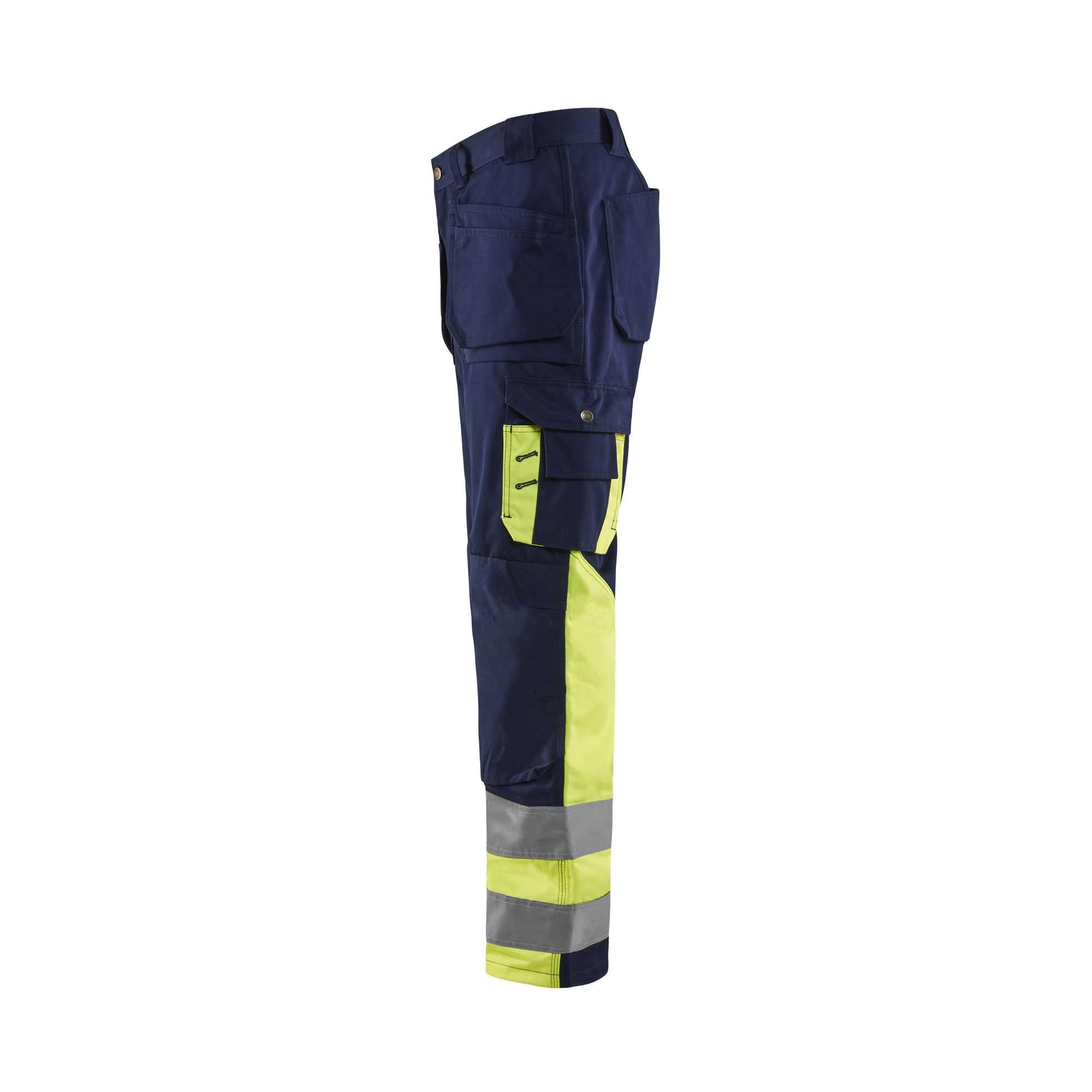 BLAKLADER 15291860 | Hi Vis Trousers Hi Vis Reflective Work Trousers Men - twill fabric